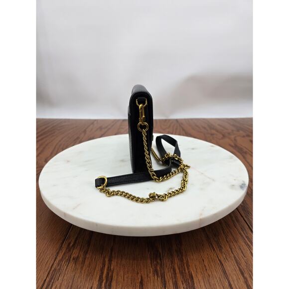 Tory Burch kira Leather Envelope Clutch Chain Crossbody - Picture 6 of 9